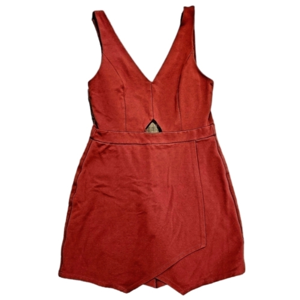 Soprano romper wrap size medium burnt red color medium